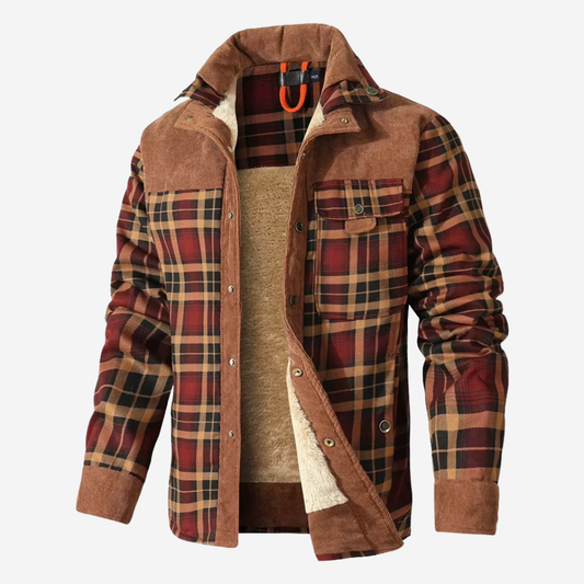 The Dalton – Sherpa-Lined Flannel Jacket