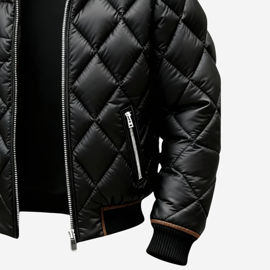 The Ravencrest – Diamond Quilted Jacket