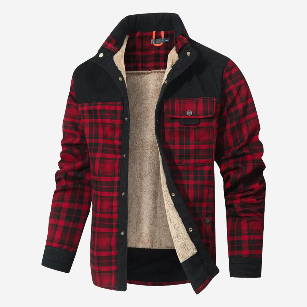 The Dalton – Sherpa-Lined Flannel Jacket