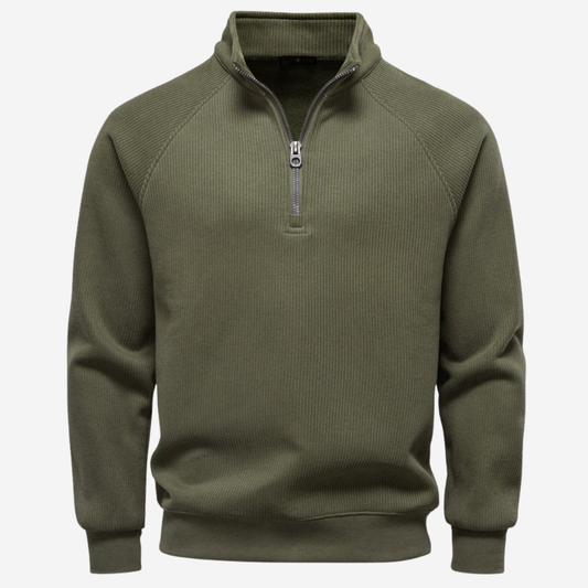 The Elgin – Structured Rib Half-Zip