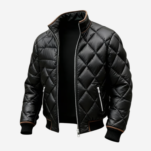The Ravencrest – Diamond Quilted Jacket