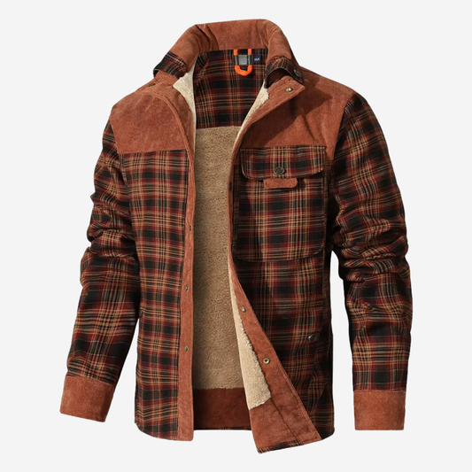 The Dalton – Sherpa-Lined Flannel Jacket