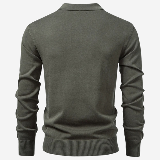 The ByWard – Men’s Long Sleeve Zip Polo