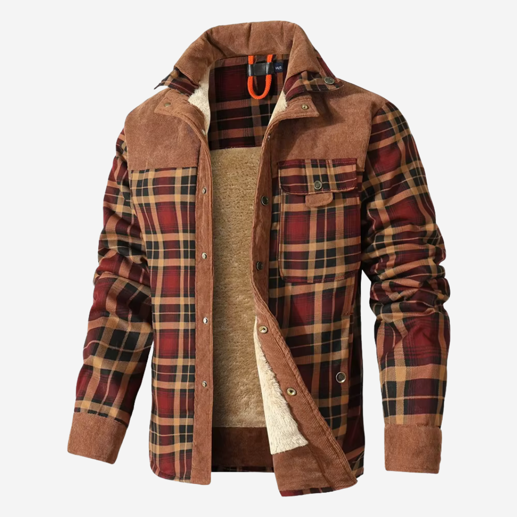 The Dalton – Sherpa-Lined Flannel Jacket
