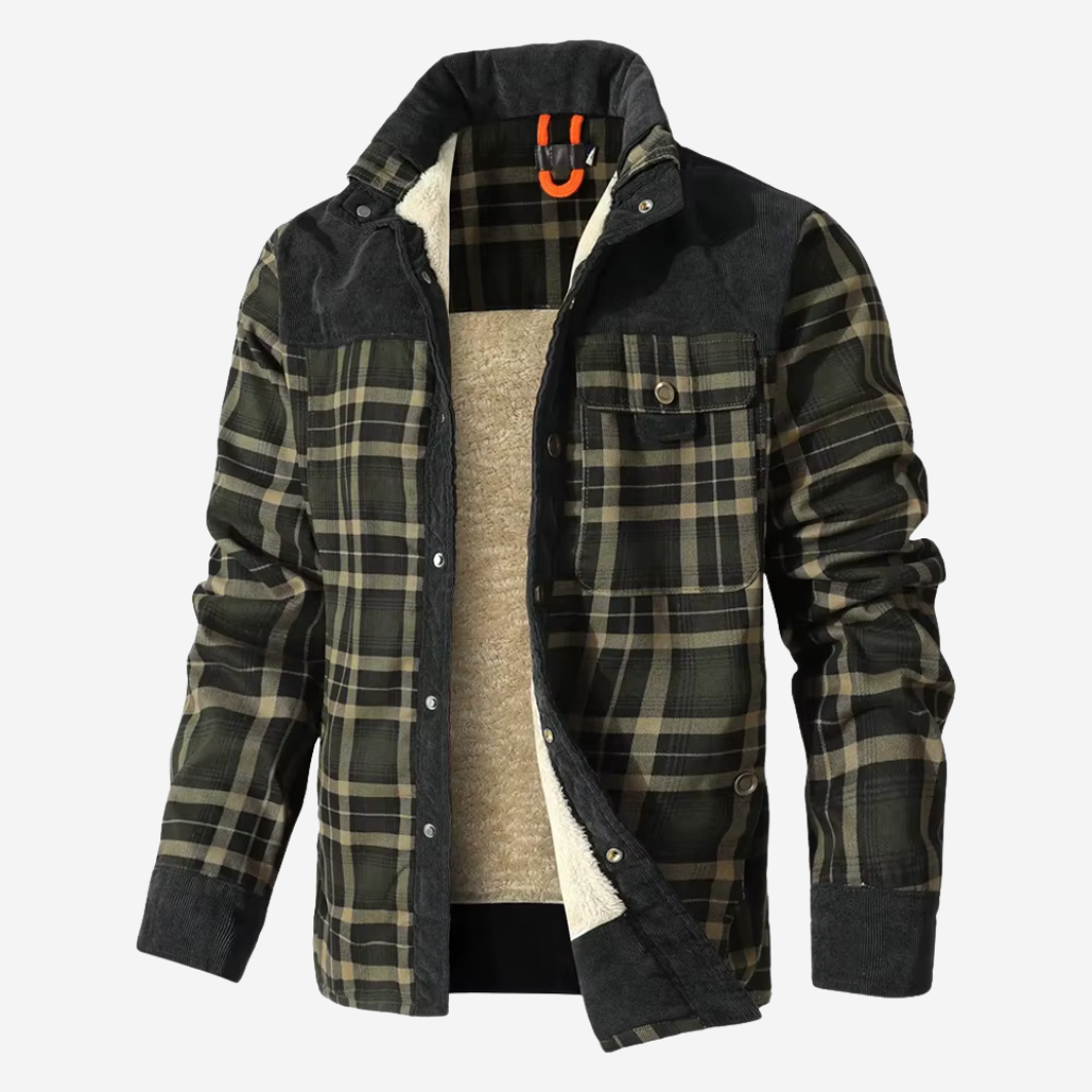 The Dalton – Sherpa-Lined Flannel Jacket