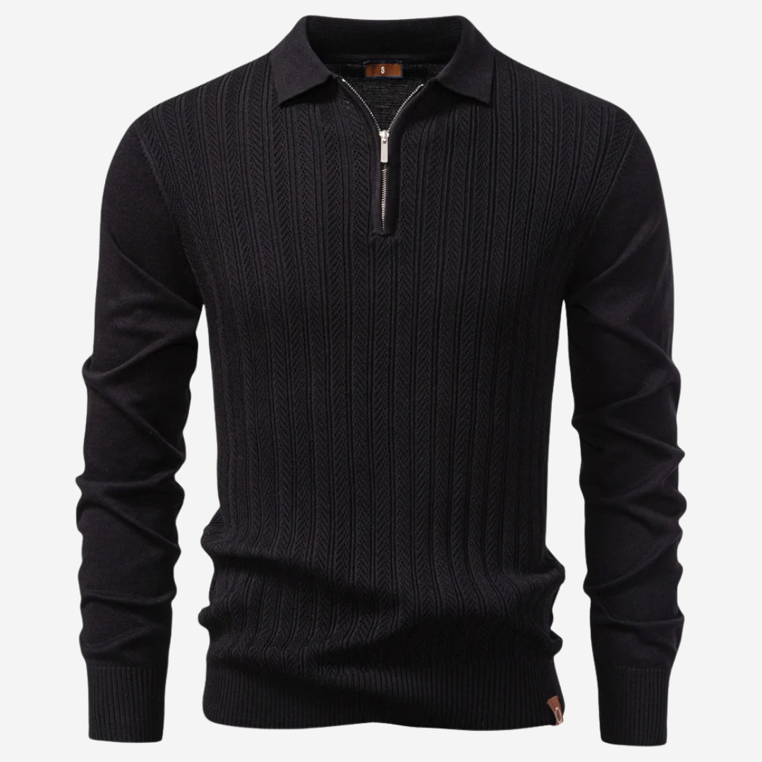 The ByWard – Men’s Long Sleeve Zip Polo