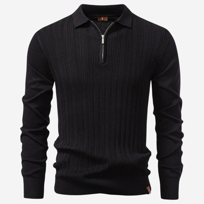 The ByWard – Men’s Long Sleeve Zip Polo