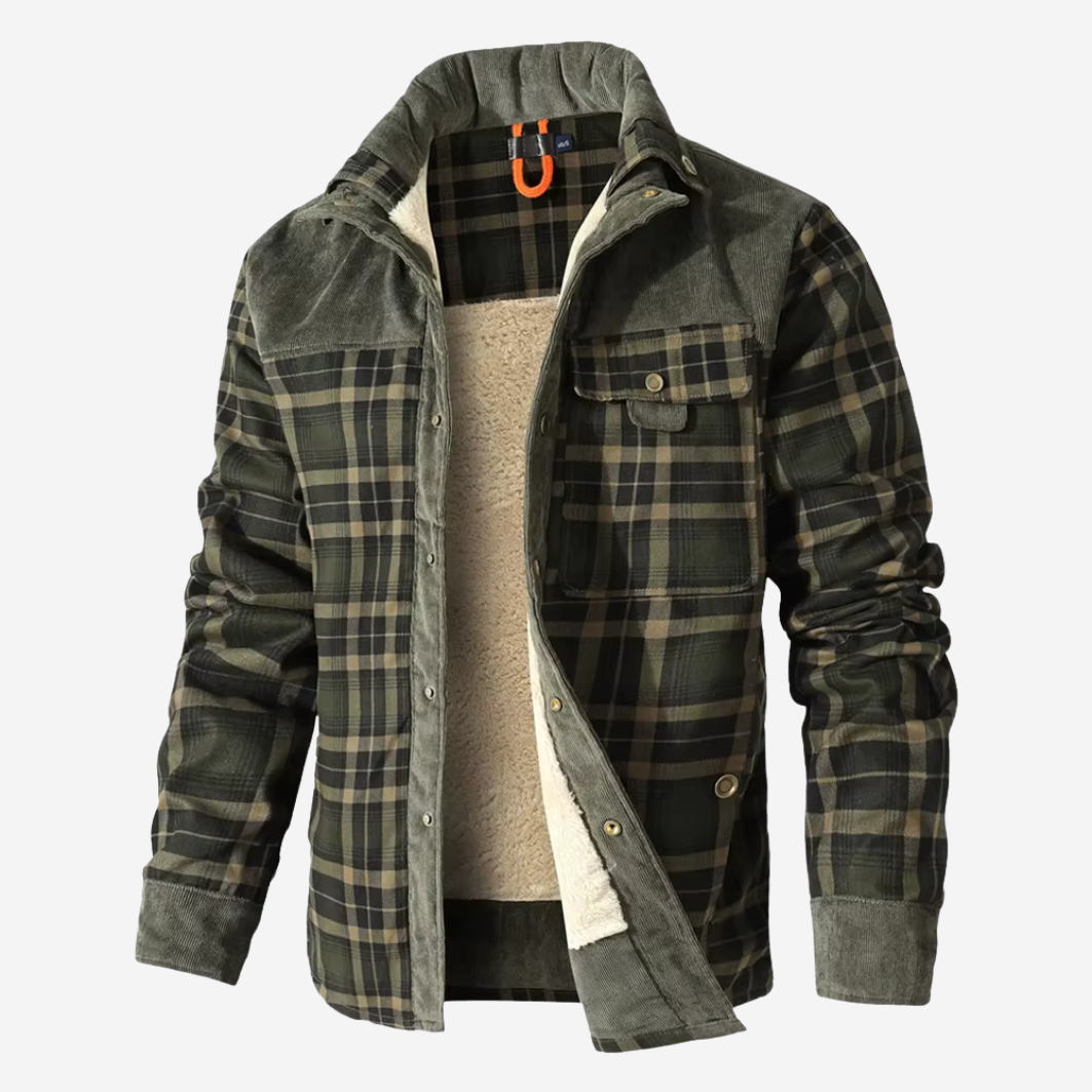 The Dalton – Sherpa-Lined Flannel Jacket