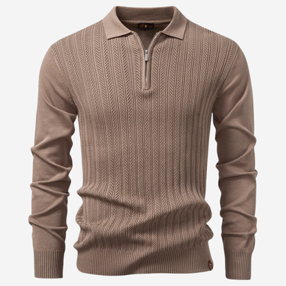 The ByWard – Men’s Long Sleeve Zip Polo